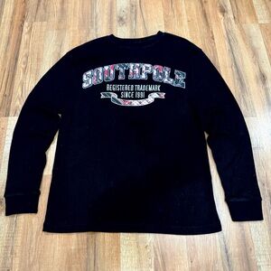 South Pole Black Long Sleeve Tee